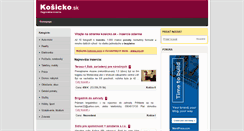 Desktop Screenshot of kosicko.sk
