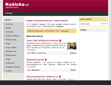 Tablet Screenshot of kosicko.sk